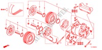 AR CONDICIONADO (COMPRESSOR) (2.4L) para Honda ACCORD 2.4 TYPE S 4 portas automática de 5 velocidades 2009