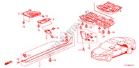 GUARNICAO DA SOLEIRA LATERAL/ TAMPA INFERIOR para Honda ACCORD 2.4 EX 4 portas automática de 5 velocidades 2009
