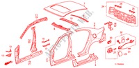 PAINEIS EXTERIOR/PAINEL TRASEIRO para Honda ACCORD 2.0 ES 4 portas automática de 5 velocidades 2009