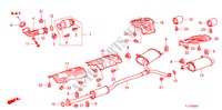 TUBO ESCAPE(2.4L) para Honda ACCORD 2.4 EX 4 portas 6 velocidades manuais 2009