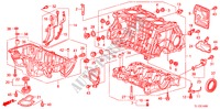 BLOCO CILINDROS/CARTER OLEO(2.0L) para Honda ACCORD 2.0 ES 4 portas automática de 5 velocidades 2011