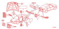 EMBLEMAS/ETIQUETAS CUIDADO para Honda ACCORD 2.0 ES 4 portas automática de 5 velocidades 2011