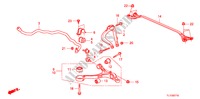 ESTABILIZADOR FRENTE/BRACO INFERIOR FRENTE para Honda ACCORD 2.0 ES 4 portas automática de 5 velocidades 2011
