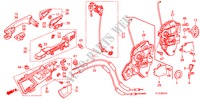 FECHOS PORTAS FRENTE/MANIVELA EXTERNA para Honda ACCORD 2.0 ES 4 portas automática de 5 velocidades 2011