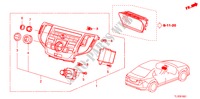 MODULO CENTRAL(NAVEGACAO) para Honda ACCORD 2.2 EX 4 portas 6 velocidades manuais 2010