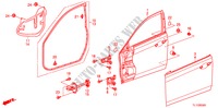 PAINEIS PORTAS FRENTE para Honda ACCORD 2.0 ES 4 portas automática de 5 velocidades 2011