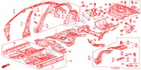 PISO/PAINEIS INTERIORES para Honda ACCORD 2.2 EX 4 portas 6 velocidades manuais 2010