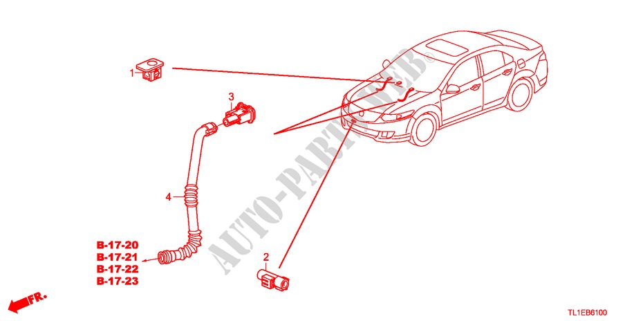 AR CONDICIONADO/AQUECEDOR(SENSOR) para Honda ACCORD 2.0 ES 4 portas automática de 5 velocidades 2011