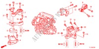 APOIOS MOTOR(DIESEL)(MT) para Honda ACCORD 2.2 EXECUTIVE 4 portas 6 velocidades manuais 2012