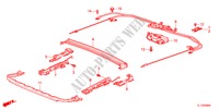 COMP.DA CORREDICA DO TETO para Honda ACCORD 2.0 EXECUTIVE 4 portas automática de 5 velocidades 2012