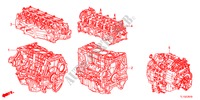 CONJ. MOTOR/CONJ. CAIXA VELOCIDADES para Honda ACCORD 2.4 EXECUTIVE 4 portas automática de 5 velocidades 2012