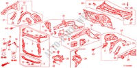DIVISORIA FRENTE/TABLIER para Honda ACCORD 2.2 S 4 portas 6 velocidades manuais 2012
