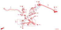 ESTABILIZADOR FRENTE/BRACO INFERIOR FRENTE para Honda ACCORD 2.2 S 4 portas 6 velocidades manuais 2012