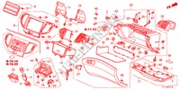 GUARNICAO PAINEL INSTRU.(LADO PASSAGEIRO)(LH) para Honda ACCORD 2.2 EXECUTIVE 4 portas automática de 5 velocidades 2012
