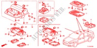 LUZ INTERIOR(1) para Honda ACCORD 2.4 S 4 portas automática de 5 velocidades 2012
