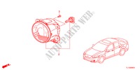 LUZ NEVOEIRO para Honda ACCORD 2.2 TYPE S-H 4 portas 6 velocidades manuais 2012