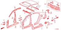 PAINEIS EXTERIOR/PAINEL TRASEIRO para Honda ACCORD 2.0 ELEGANCE 4 portas 6 velocidades manuais 2012