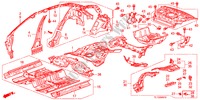 PISO/PAINEIS INTERIORES para Honda ACCORD 2.0 ELEGANCE 4 portas 6 velocidades manuais 2012