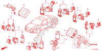 SENSOR ESTACIONAMENTO para Honda ACCORD 2.4 TYPE S 4 portas automática de 5 velocidades 2012