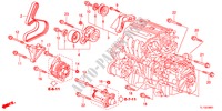 SUPORTE FIXACAO MOTOR(2.4L) para Honda ACCORD 2.4 EXECUTIVE 4 portas automática de 5 velocidades 2012