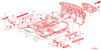 TAPETE PISO para Honda ACCORD 2.2 EXECUTIVE 4 portas 6 velocidades manuais 2012