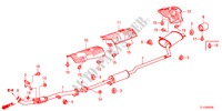 TUBO ESCAPE(2.0L) para Honda ACCORD 2.0 EXECUTIVE 4 portas automática de 5 velocidades 2012
