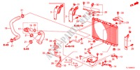 TUBO FLEXIVEL RADIADOR/DEPOSITO RESERVA(DIESEL) para Honda ACCORD 2.2 ELEGANCE 4 portas automática de 5 velocidades 2012