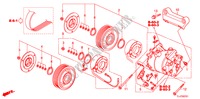 AR CONDICIONADO (COMPRESSOR) (2.4L) para Honda ACCORD TOURER 2.4 EX 5 portas 6 velocidades manuais 2009