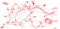 AR CONDICIONADO (MANGUEIRAS/TUBOS) (2.4L) (D.) para Honda ACCORD TOURER 2.4 EX 5 portas automática de 5 velocidades 2009