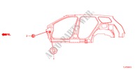 OLHAL(LATERAL) para Honda ACCORD TOURER 2.2 EX 5 portas 6 velocidades manuais 2009
