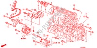 SUPORTE FIXACAO MOTOR (2.4L) para Honda ACCORD TOURER 2.4 EXECUTIVE 5 portas 6 velocidades manuais 2009