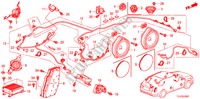 ANTENA RADIO/ALTIFALANTE(LH) para Honda ACCORD TOURER 2.0 ELEGANCE 5 portas automática de 5 velocidades 2011