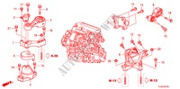 APOIOS MOTOR(DIESEL)(MT) para Honda ACCORD TOURER 2.2 TYPE S-H 5 portas 6 velocidades manuais 2011
