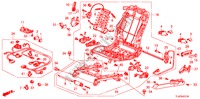 COMP. BANCO FR.(E.)(ASSENTO TOTALMENTE MOTORIZADO)(2) para Honda ACCORD TOURER 2.4 EXECUTIVE 5 portas automática de 5 velocidades 2011