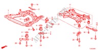 ESTRUTURA SECUNDARIA DIANTEIRA/TRAVESSA TRASEIRA(DIESEL) para Honda ACCORD TOURER 2.2 TYPE S-H 5 portas 6 velocidades manuais 2011