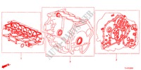 KIT JUNTAS(2.0L) para Honda ACCORD TOURER 2.0 ES-GT 5 portas automática de 5 velocidades 2010