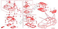 LUZ INTERIOR(1) para Honda ACCORD TOURER 2.0 ELEGANCE 5 portas automática de 5 velocidades 2011