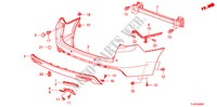 PARA CHOQUES TRASEIRO para Honda ACCORD TOURER 2.2 TYPE S-H 5 portas 6 velocidades manuais 2011