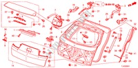 PORTA TRASEIRA(POTENCIA) para Honda ACCORD TOURER 2.2 EXECUTIVE 5 portas automática de 5 velocidades 2011