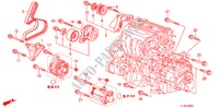 SUPORTE FIXACAO MOTOR(2.4L) para Honda ACCORD TOURER 2.4 EXECUTIVE 5 portas 6 velocidades manuais 2011