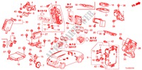 UNIDADE CONTROLO(CABINE)(1)(LH) para Honda ACCORD TOURER 2.0 ELEGANCE 5 portas automática de 5 velocidades 2011