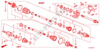 VEIO TRANSMISSAO FRENTE/MEIO VEIO(2.4L) para Honda ACCORD TOURER 2.4 TYPE S 5 portas 6 velocidades manuais 2011