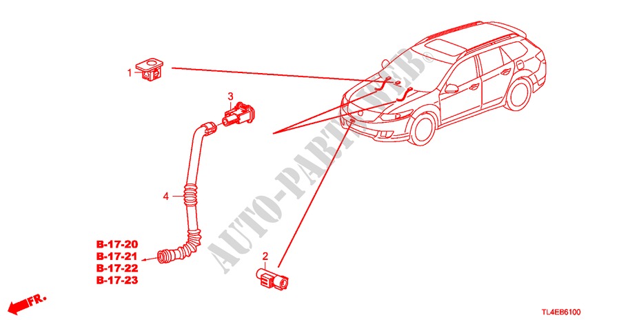 AR CONDICIONADO/AQUECEDOR(SENSOR) para Honda ACCORD TOURER 2.2 EX-H 5 portas 6 velocidades manuais 2010
