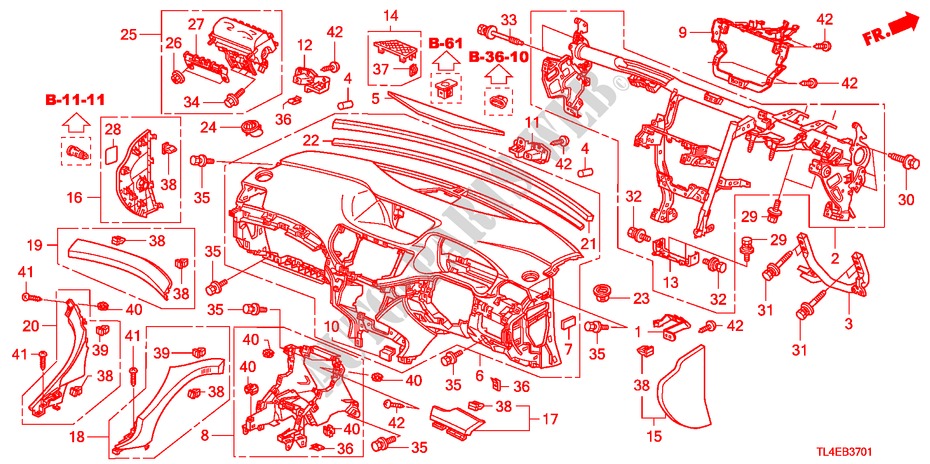 PAINEL INSTRUMENTOS(D.) para Honda ACCORD TOURER 2.2 ES-GT 5 portas 6 velocidades manuais 2010
