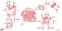 APOIOS MOTOR(DIESEL)(MT) para Honda ACCORD TOURER 2.2 ES 5 portas 6 velocidades manuais 2012