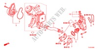 BOMBA AGUA(DIESEL) para Honda ACCORD TOURER 2.2 TYPE S-H 5 portas 6 velocidades manuais 2012