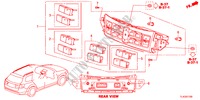 CONTROLO AQUECEDOR para Honda ACCORD TOURER 2.4 EXECUTIVE 5 portas 6 velocidades manuais 2012
