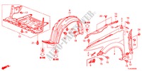 GUARDA LAMAS FRENTE para Honda ACCORD TOURER 2.4 TYPE S 5 portas 6 velocidades manuais 2012