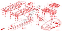 GUARNICAO DA SOLEIRA LATERAL/TAMPA INFERIOR para Honda ACCORD TOURER 2.2 ES-GT 5 portas automática de 5 velocidades 2012