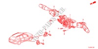 INTERRUPTOR COMBINADO para Honda ACCORD TOURER 2.2 EXECUTIVE 5 portas automática de 5 velocidades 2012